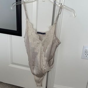 Satin Lace Abercrombie and Fitch bodysuit